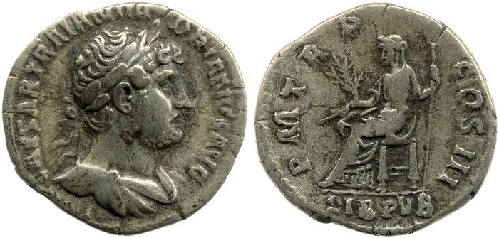 RIC II, Part 3 (second edition) Hadrian 367, реверс, Британский музей