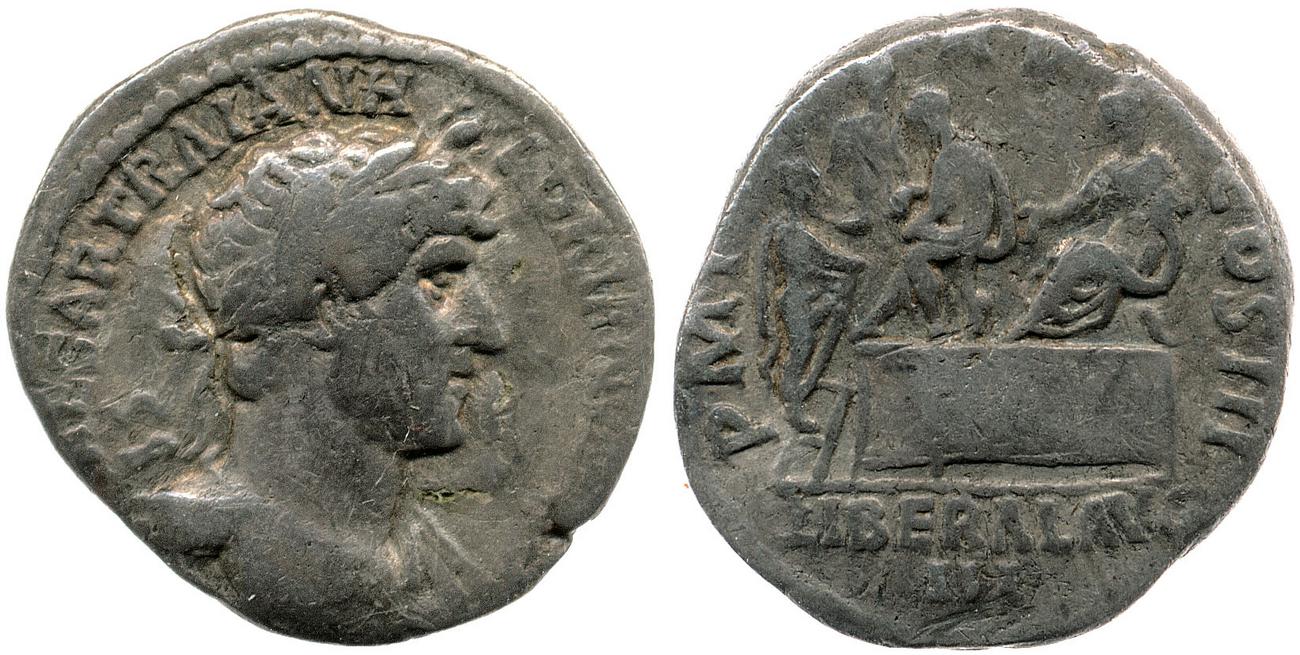 obverse RIC II, Part 3 (second edition) Hadrian 318