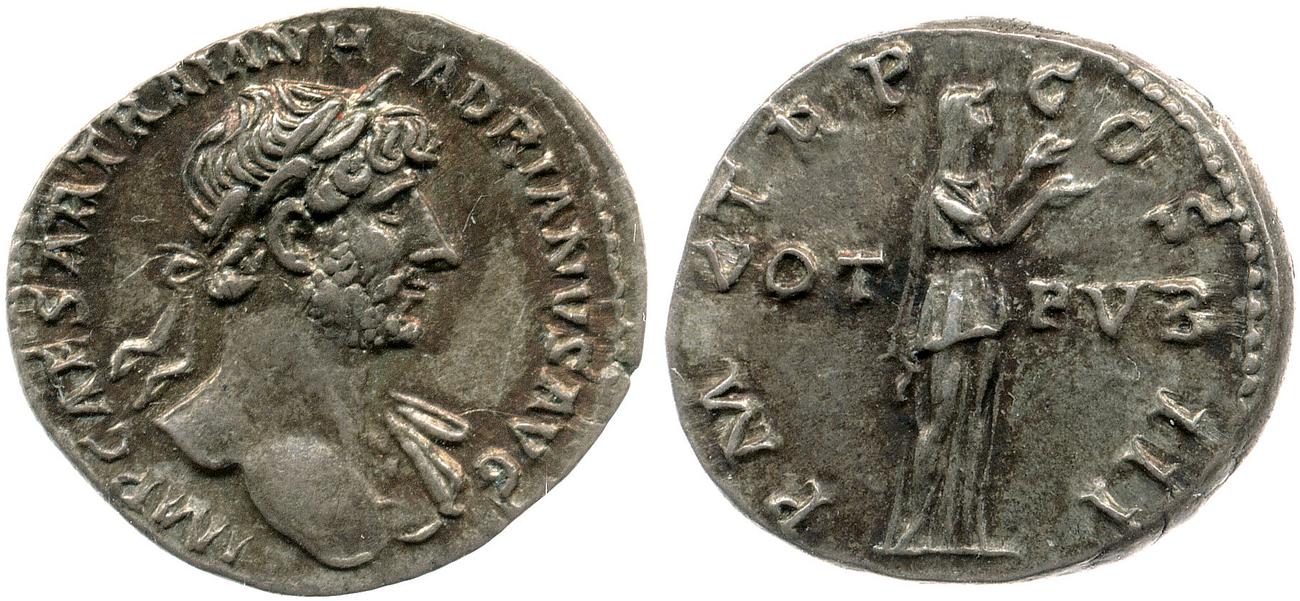 аверс RIC II, Part 3 (second edition) Hadrian 199