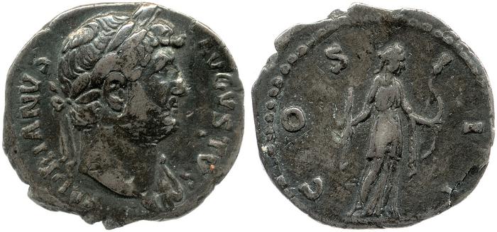 RIC II, Part 3 (second edition) Hadrian 729, реверс, bm