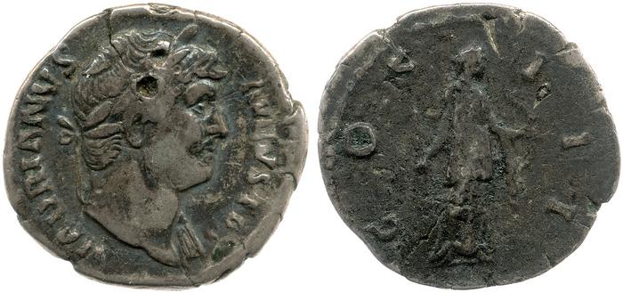 RIC II, Part 3 (second edition) Hadrian 729, реверс, bm