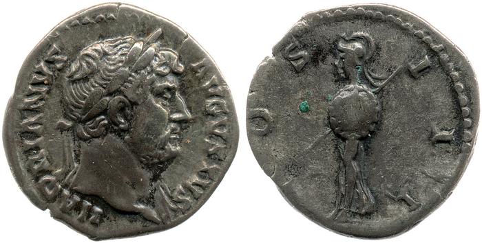 RIC II, Part 3 (second edition) Hadrian 787, реверс, bm