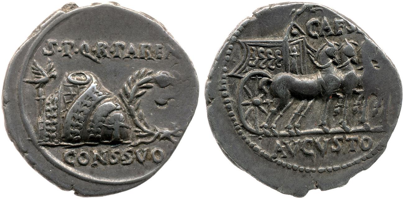RIC I (second edition) Augustus 99, аверс, bm