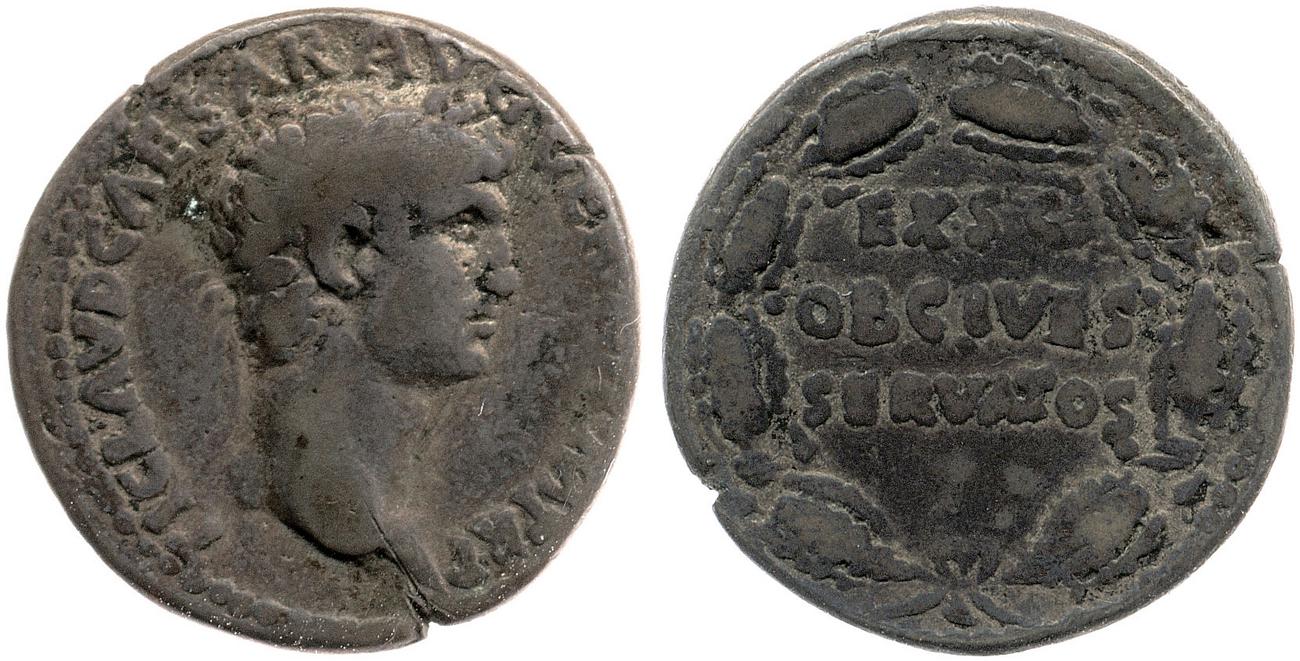 RIC I (second edition) Claudius 16, аверс, bm