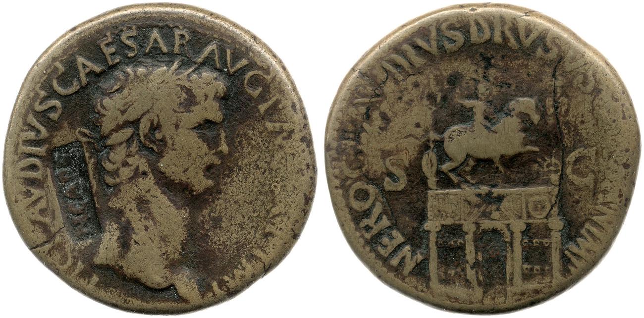 RIC I (second edition) Claudius 98, аверс, bm