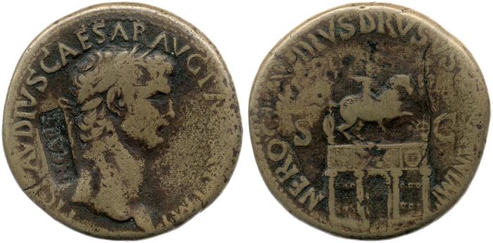 RIC I (second edition) Claudius 98, реверс, bm