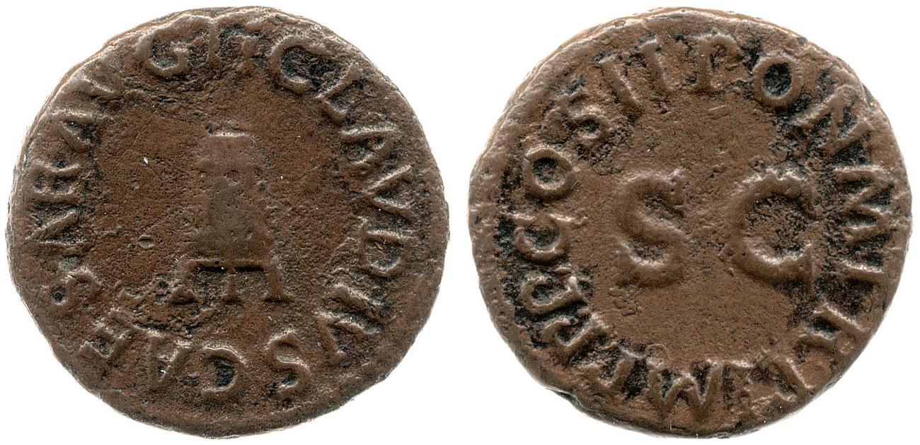 RIC I (second edition) Claudius 90, аверс, bm