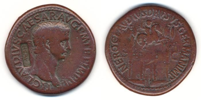RIC I (second edition) Claudius 114, реверс, bm