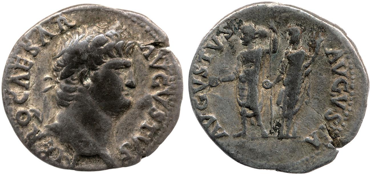 RIC I (second edition) Nero 45, аверс, bm
