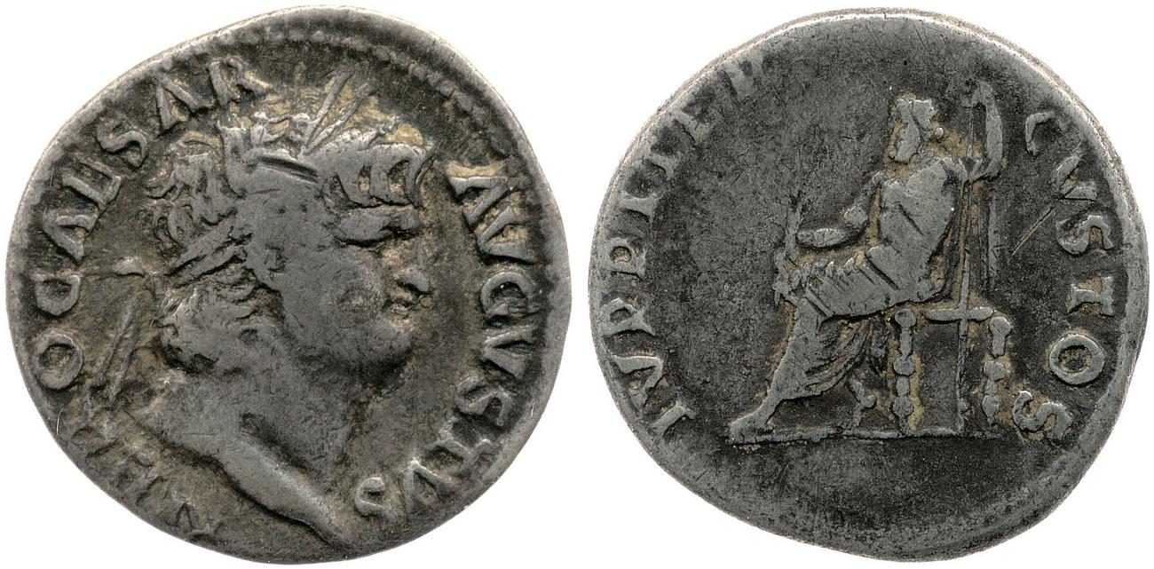 RIC I (second edition) Nero 53, аверс, bm