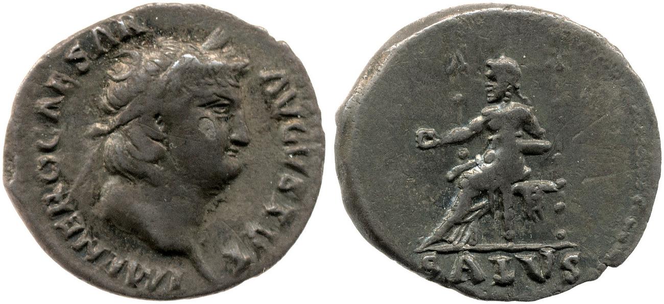 RIC I (second edition) Nero 67, аверс, bm