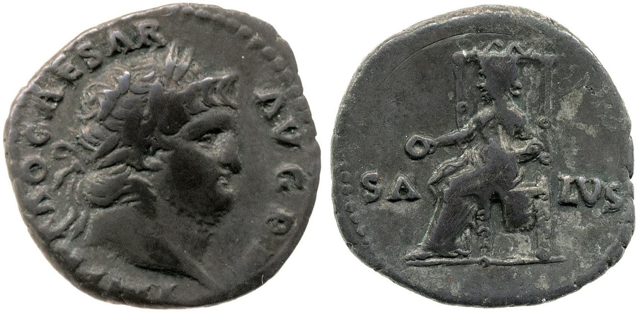 RIC I (second edition) Nero 72, аверс, bm