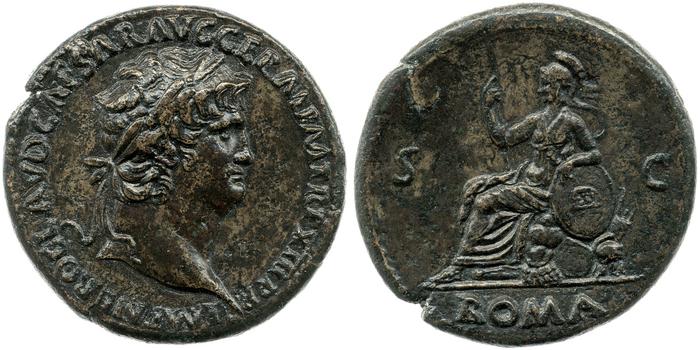 RIC I (second edition) Nero 356, реверс, bm
