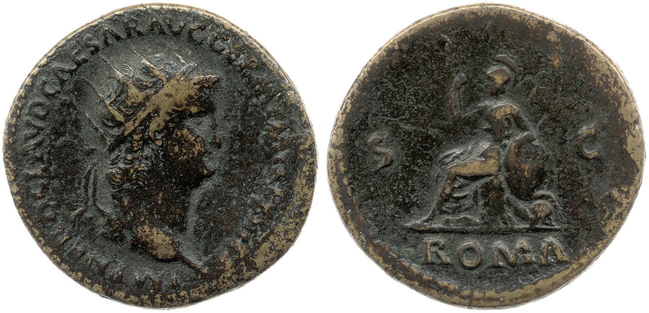 RIC I (second edition) Nero 363, аверс, bm