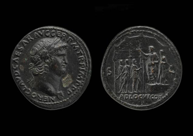 RIC I (second edition) Nero 130, реверс, bm