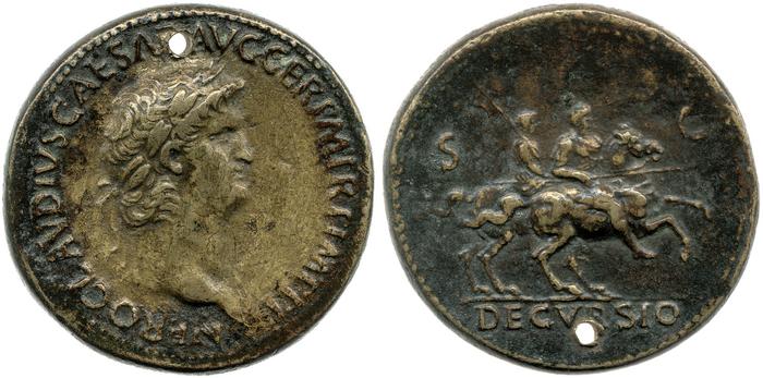 RIC I (second edition) Nero 170, реверс, bm