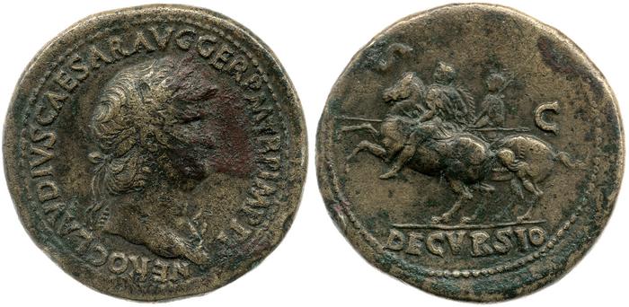 RIC I (second edition) Nero 165, реверс, bm