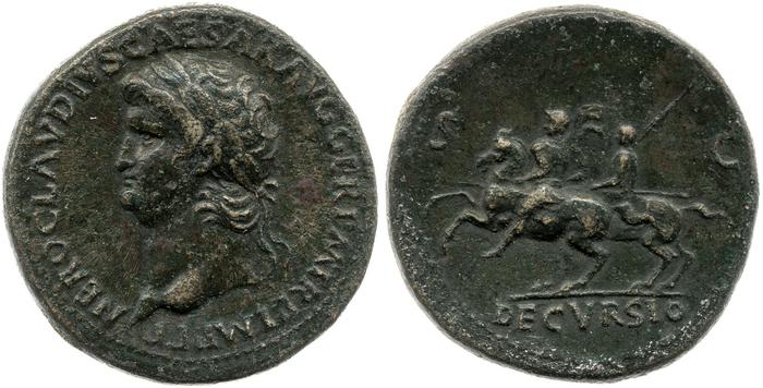 RIC I (second edition) Nero 166, реверс, bm