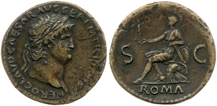RIC I (second edition) Nero 273, реверс, bm