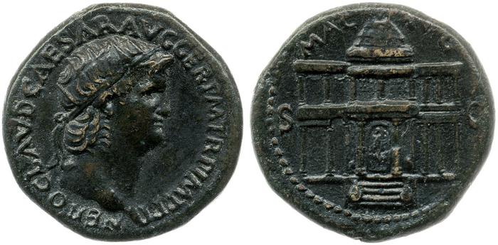 RIC I (second edition) Nero 184, реверс, bm