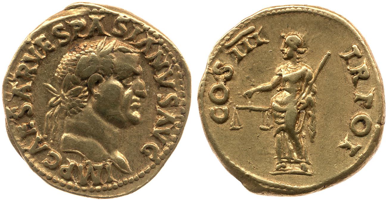 obverse RIC II, Part 1 (second edition) Vespasian 1112