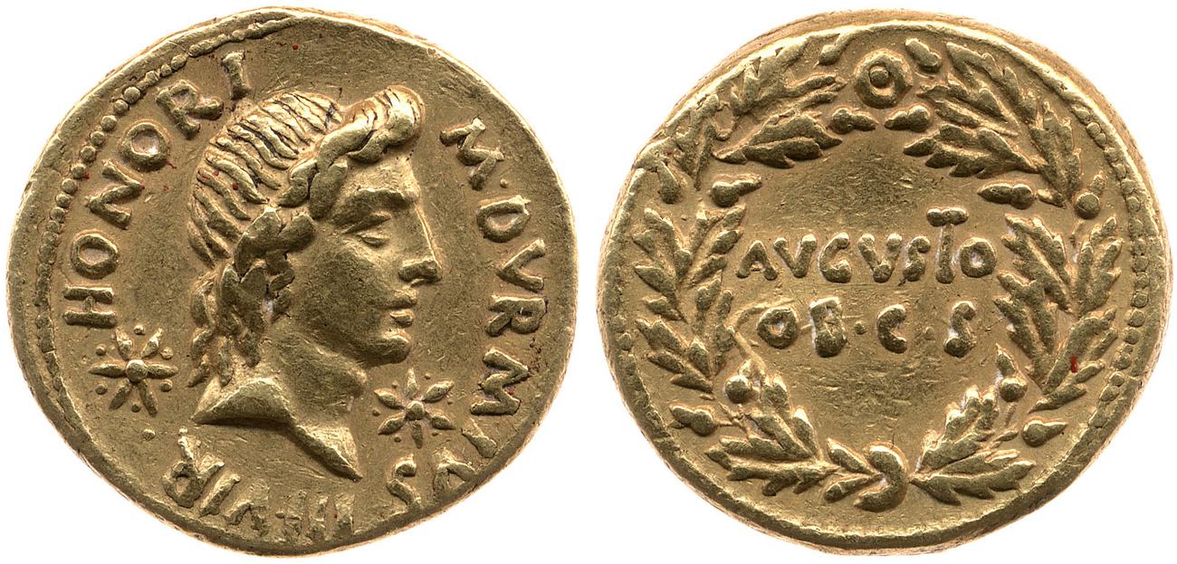 obverse RIC I (second edition) Augustus 312