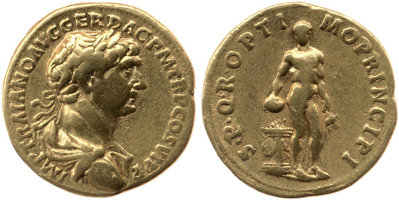 RIC II Trajan 278, аверс, Британский музей