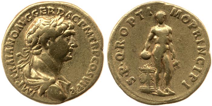 RIC II Trajan 278, реверс, Британский музей