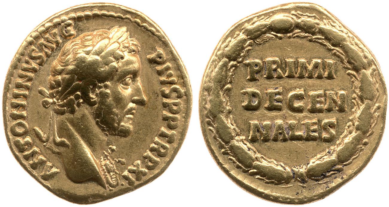 аверс RIC III Antoninus Pius 173
