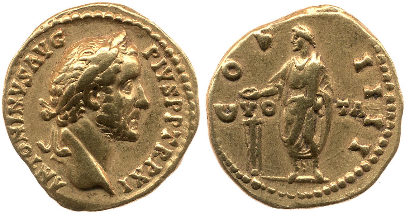 аверс RIC III Antoninus Pius 170B