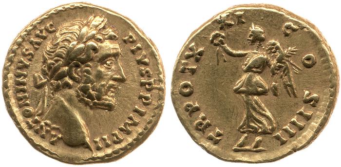 RIC III Antoninus Pius 281A, реверс, Британский музей
