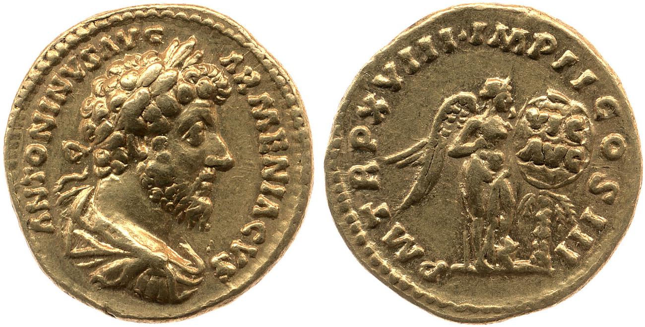 obverse RIC III Marcus Aurelius 90