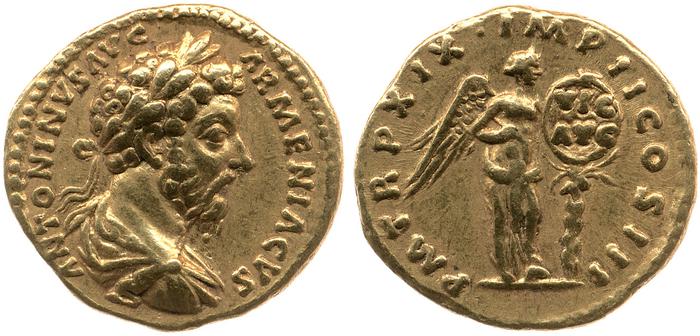 реверс RIC III Marcus Aurelius 129