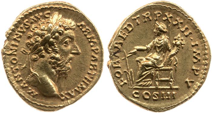 реверс RIC III Marcus Aurelius 183