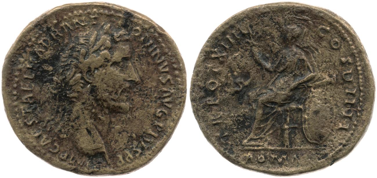 RIC III Antoninus Pius 874, аверс, bm
