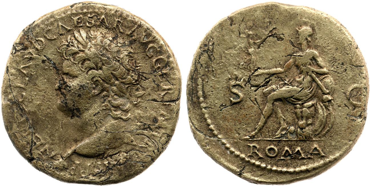 RIC I (second edition) Nero 443, аверс, bm