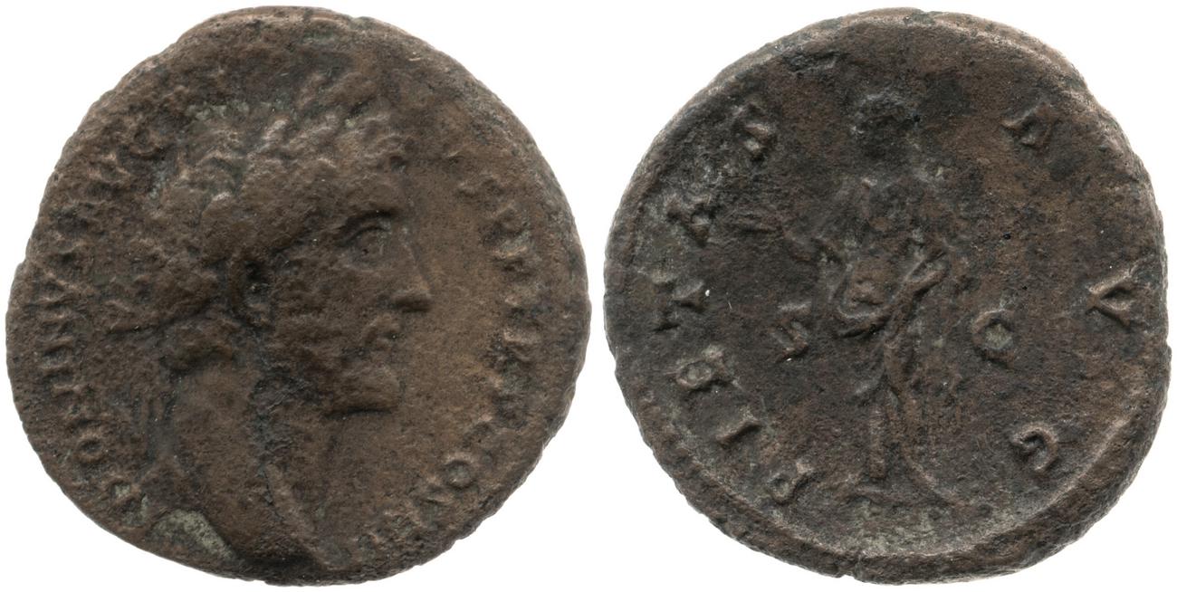 RIC III Antoninus Pius 823, аверс, bm