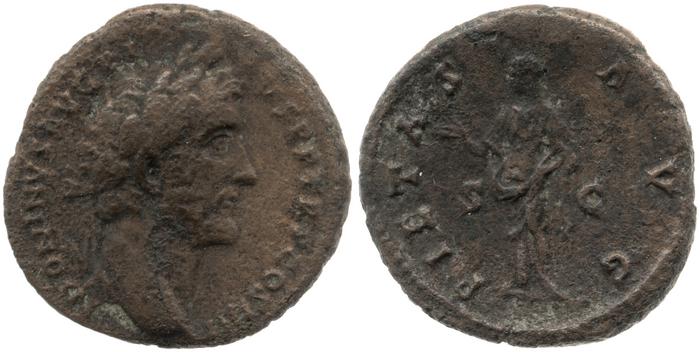 RIC III Antoninus Pius 823, реверс, bm
