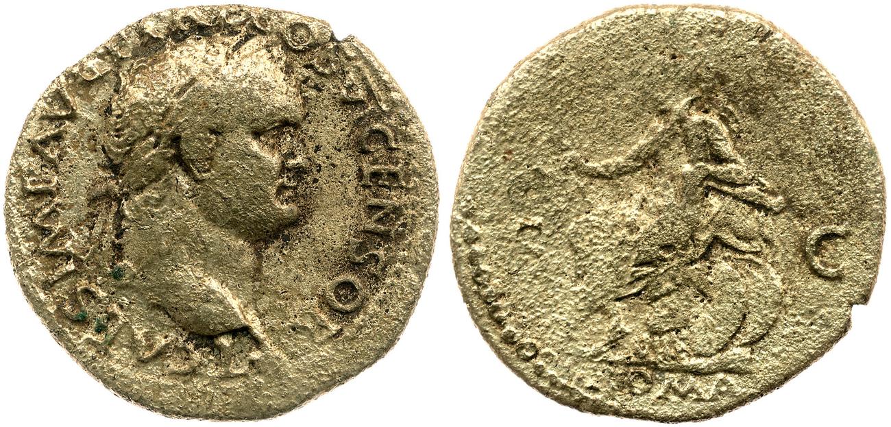 RIC II, Part 1 (second edition) Vespasian 1263, аверс, Британский музей