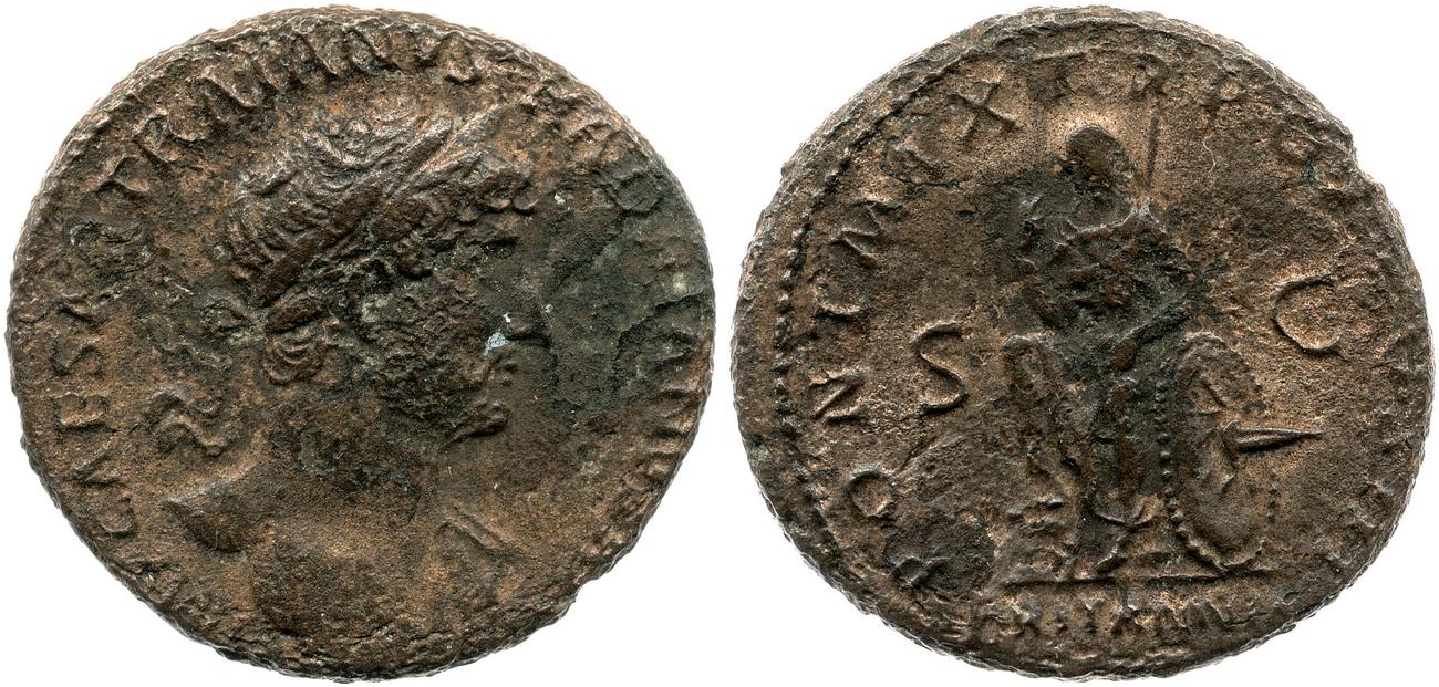 RIC II, Part 3 (second edition) Hadrian 242, аверс, Британский музей