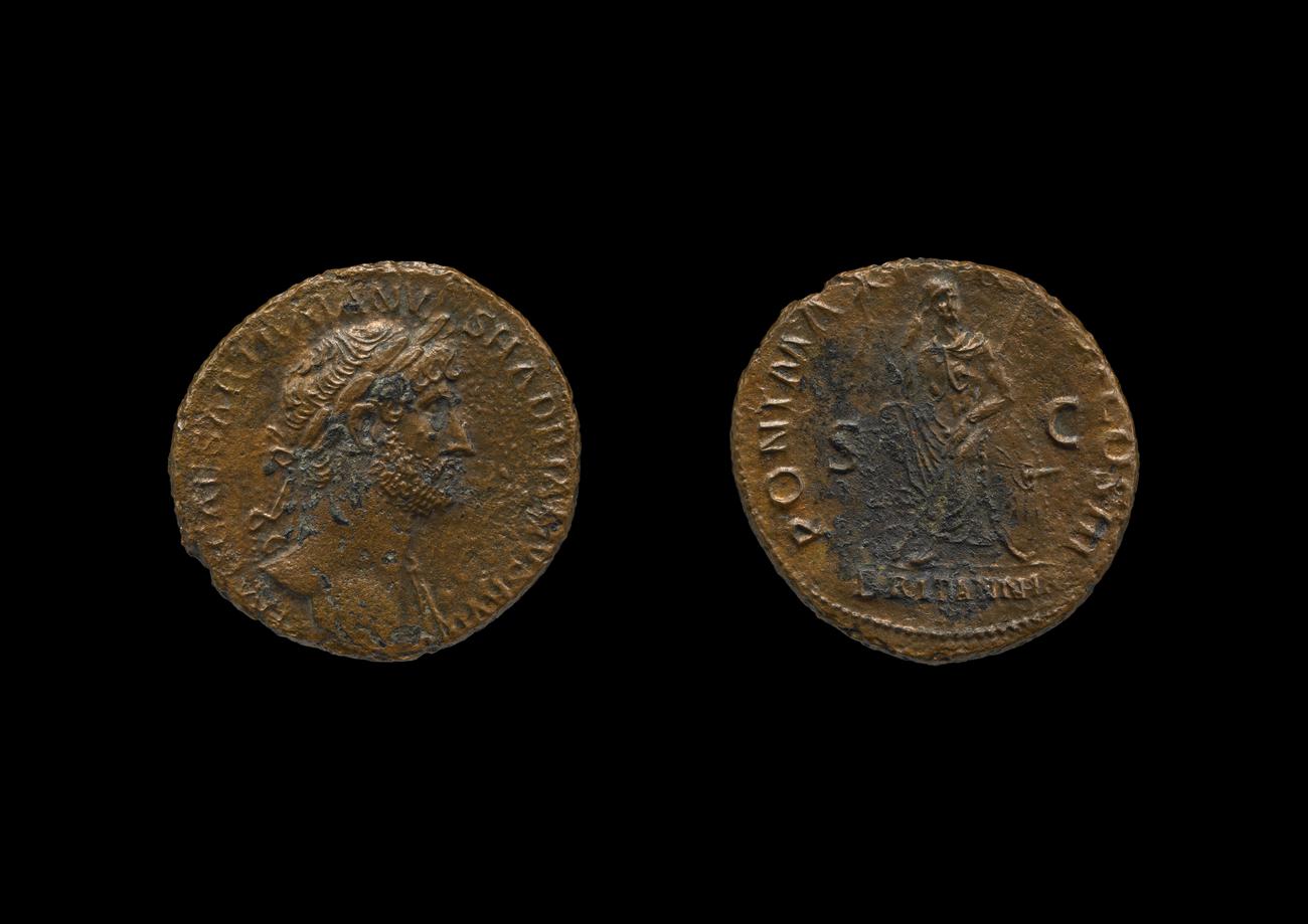 RIC II, Part 3 (second edition) Hadrian 242, аверс, Британский музей