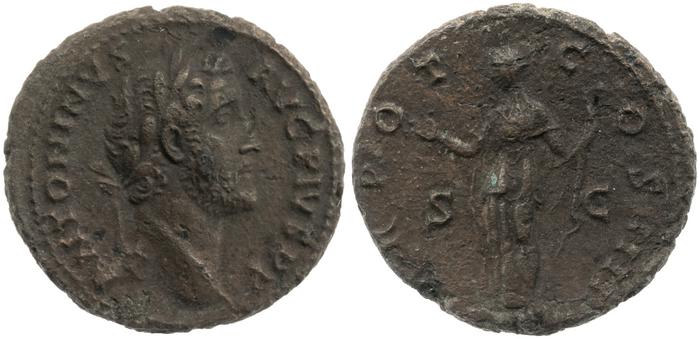 RIC III Antoninus Pius 832A, реверс, bm