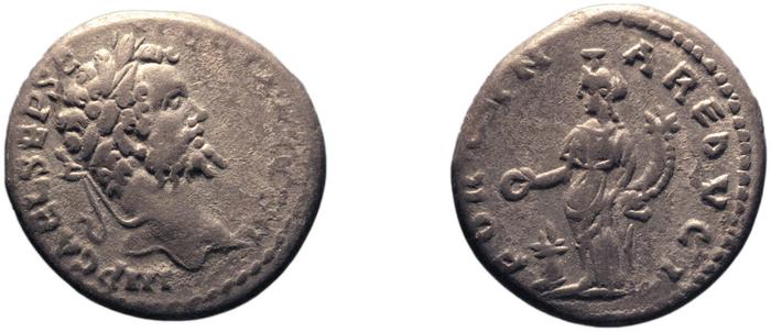 RIC IV Septimius Severus 385, реверс, bm