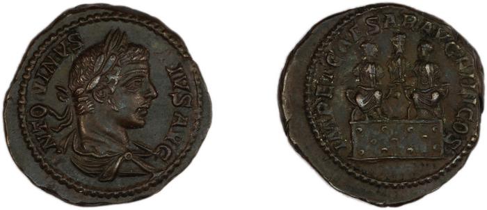RIC IV Caracalla 75, реверс, Британский музей