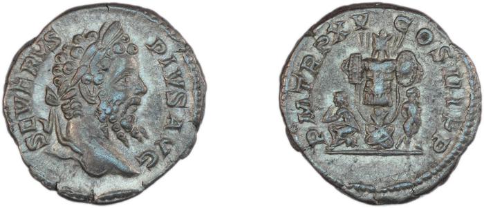 RIC IV Septimius Severus 214, реверс, Британский музей