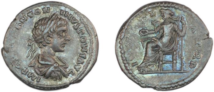 RIC IV Caracalla 331A, реверс, bm
