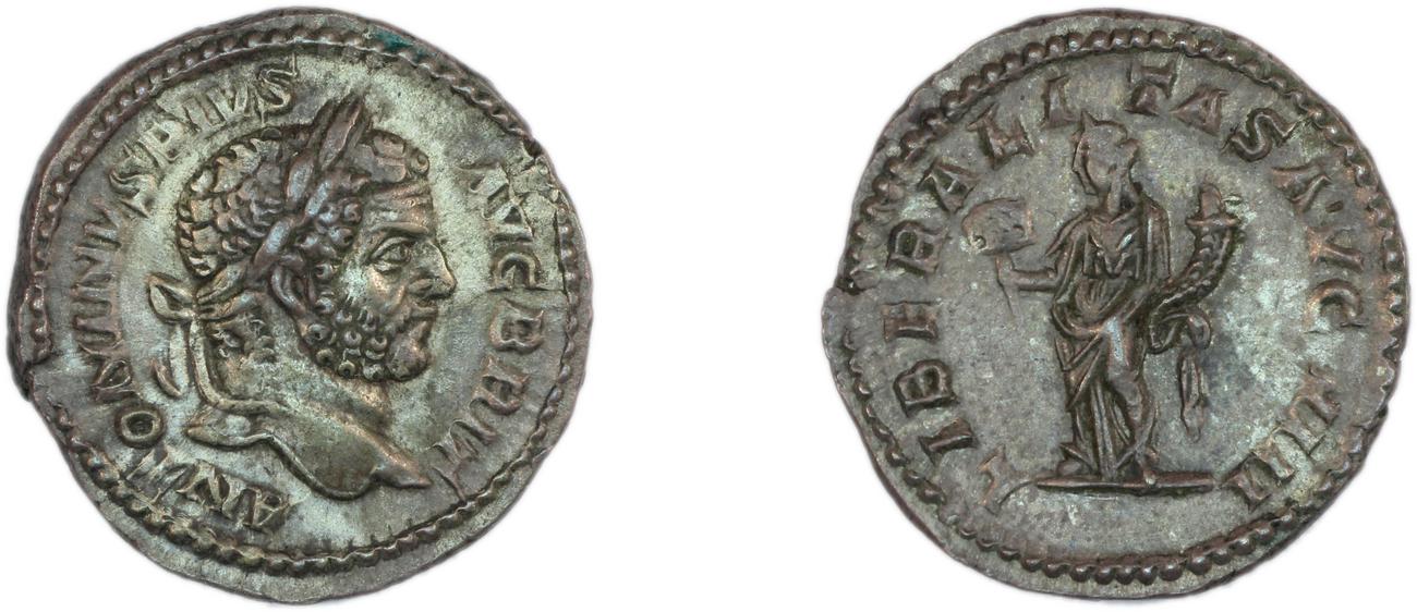 obverse RIC IV Caracalla 219