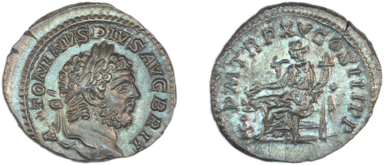 RIC IV Caracalla 196, аверс, Британский музей