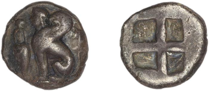 Chios Hardwick 1991 Chian 410-380 ar, реверс, Британский музей