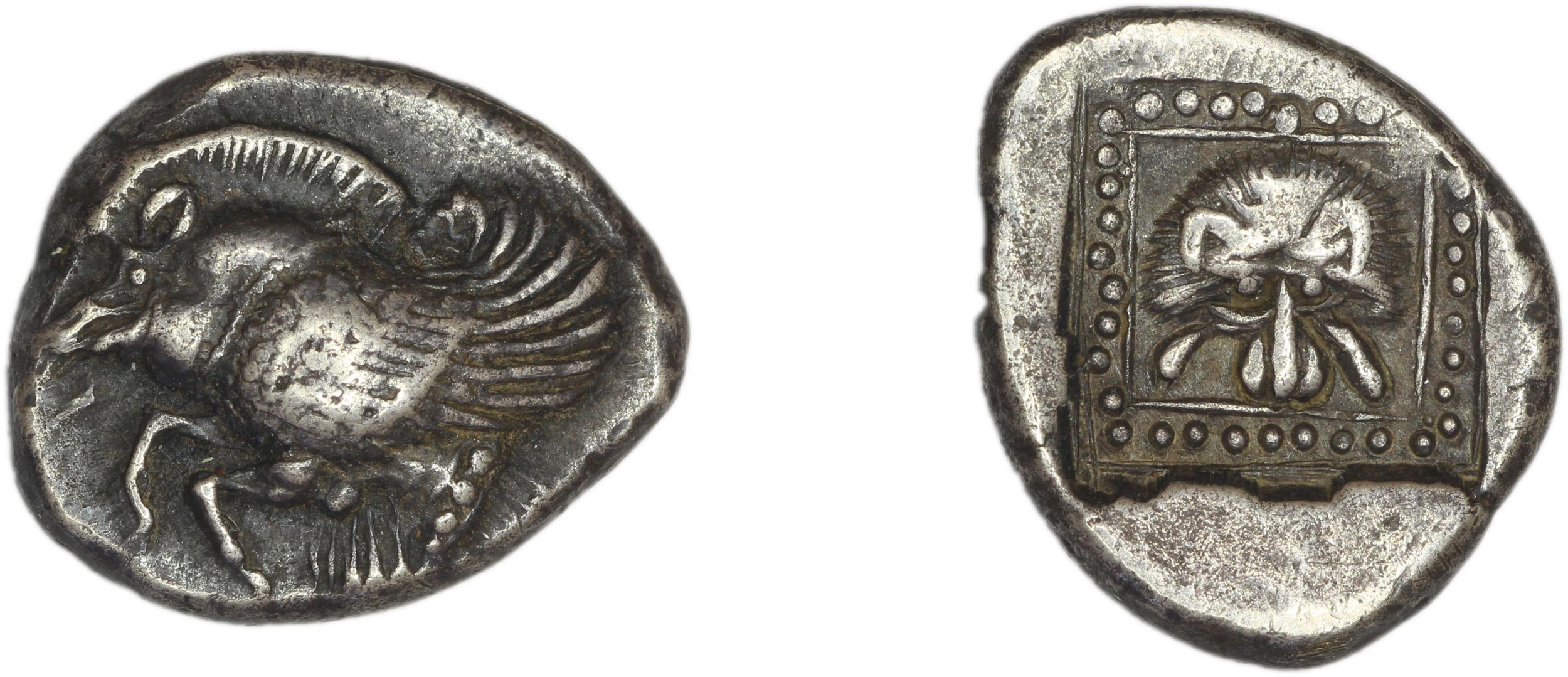 Samos Barron 1966 Lyd-Mil drachms, аверс, bm